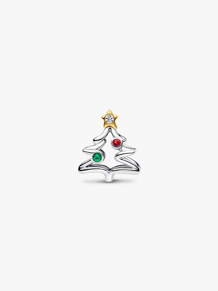Christmas Tree Charm - Sterling Silver/14ct Gold Plating - 764248C01