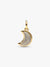 Sparkling Crescent Moon Dangle Charm - 14ct Gold Plating - 764275C01
