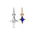 Star Duo Splittable Charm - Sterling Silver/14ct Gold Plated