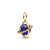 Spinning Planet Dangle Charm - 14ct Gold Plated