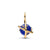 Spinning Planet Dangle Charm - 14ct Gold Plated