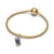 Spinning Planet Dangle Charm - 14ct Gold Plated