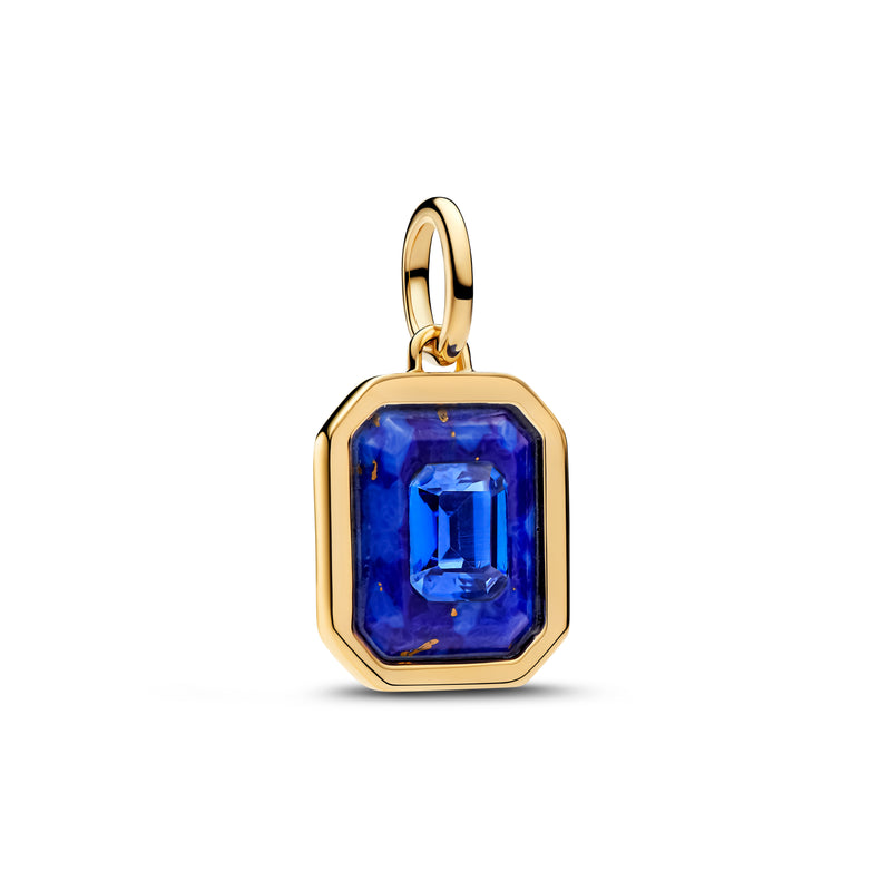 Astra Lapis Lazuli Dangle Charm - 14ct Gold Plated