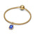Astra Lapis Lazuli Dangle Charm - 14ct Gold Plated