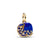 Astra Lapis Lazuli & CZ Dangle Charm - 14ct Gold Plated