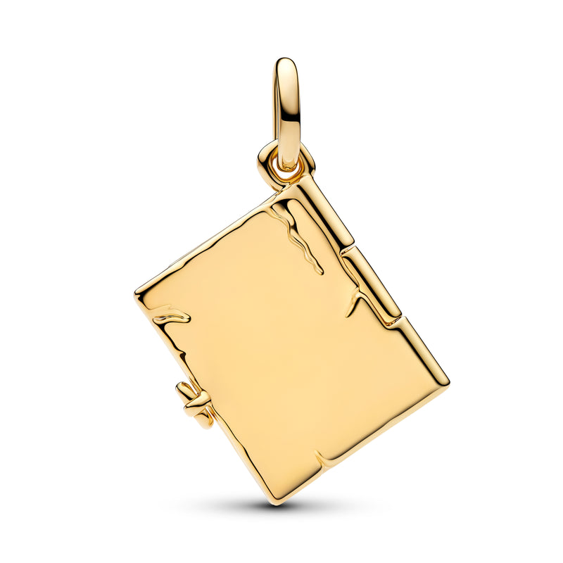 Openable Book Dangle Charm - 14ct Gold Plated