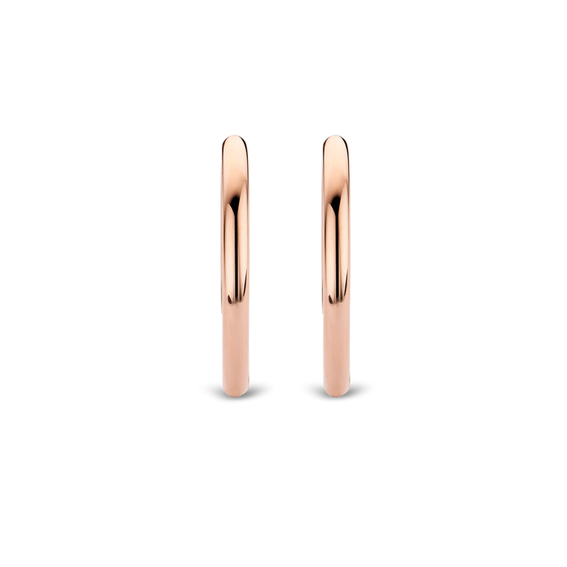 Milano Hoop Earrings - Rose Gold - 7782SR