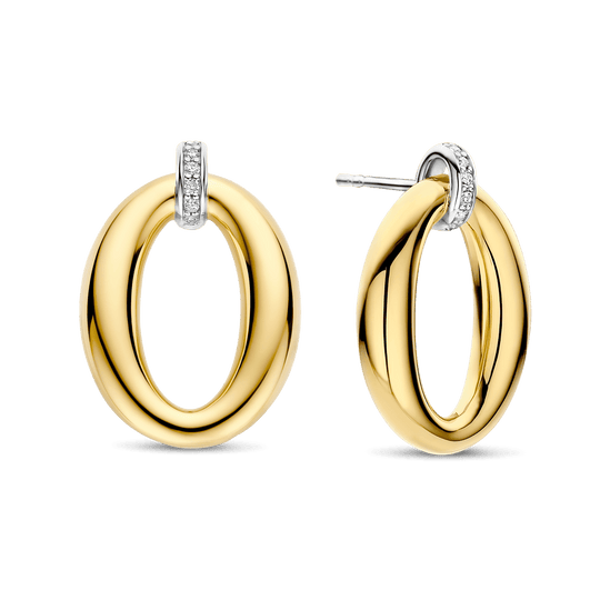 Milano Oval Earrings - Gold - 78013ZY