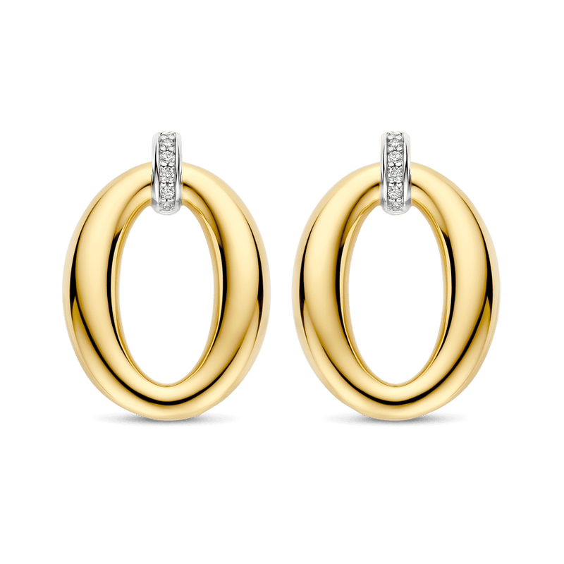 Milano Oval Earrings - Gold - 78013ZY