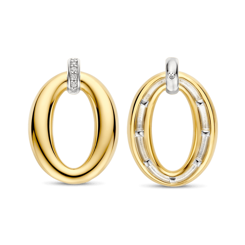 Milano Oval Earrings - Gold - 78013ZY