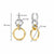Milano Interlinked Hoop Earrings - Gold/Silver - 78018ZY