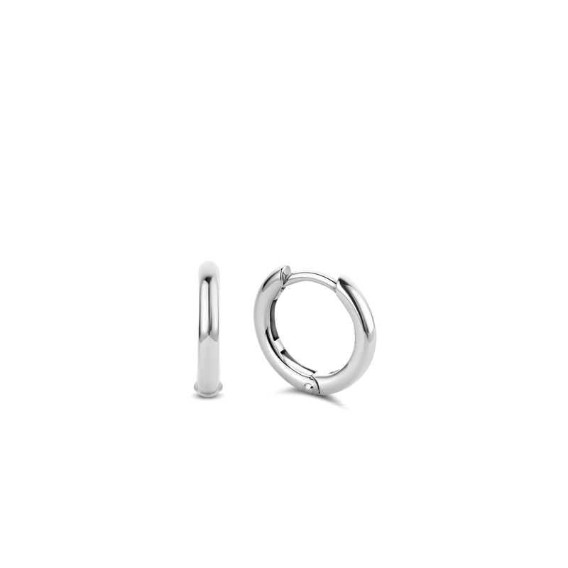 Milano Small Ear Hoops - Silver - 7812SI