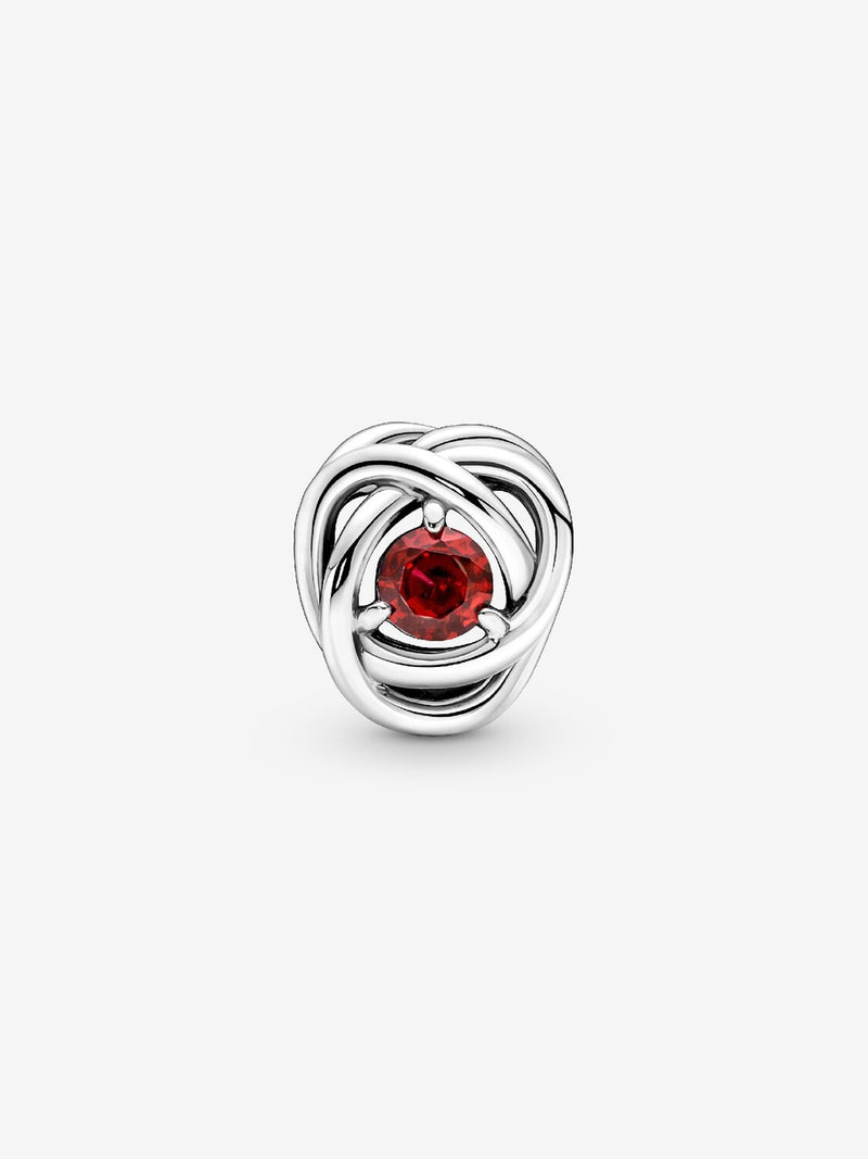 Braided Openwork Silver Charm - July Birthstone - Sterling Silver - 790065C01