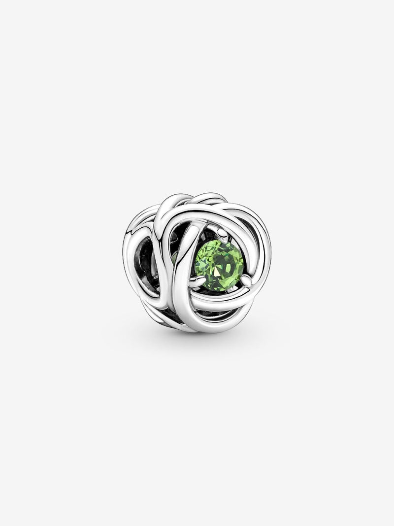 Braided Openwork Silver Charm - August Birthstone - Sterling Silver - 790065C03