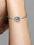 Braided Openwork Silver Charm - March Birthstone - Sterling Silver - 790065C09