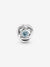 Braided Openwork Silver Charm - March Birthstone - Sterling Silver - 790065C09