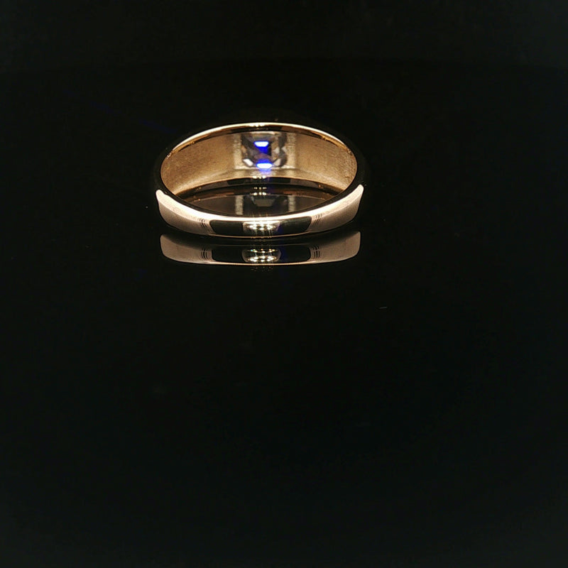 Lab-Grown Diamond Bezel Set Solitaire Ring, 9ct Yellow Gold, 1.50ct