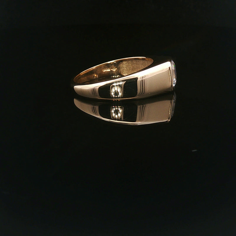 Lab-Grown Diamond Bezel Set Solitaire Ring, 9ct Yellow Gold, 1.50ct