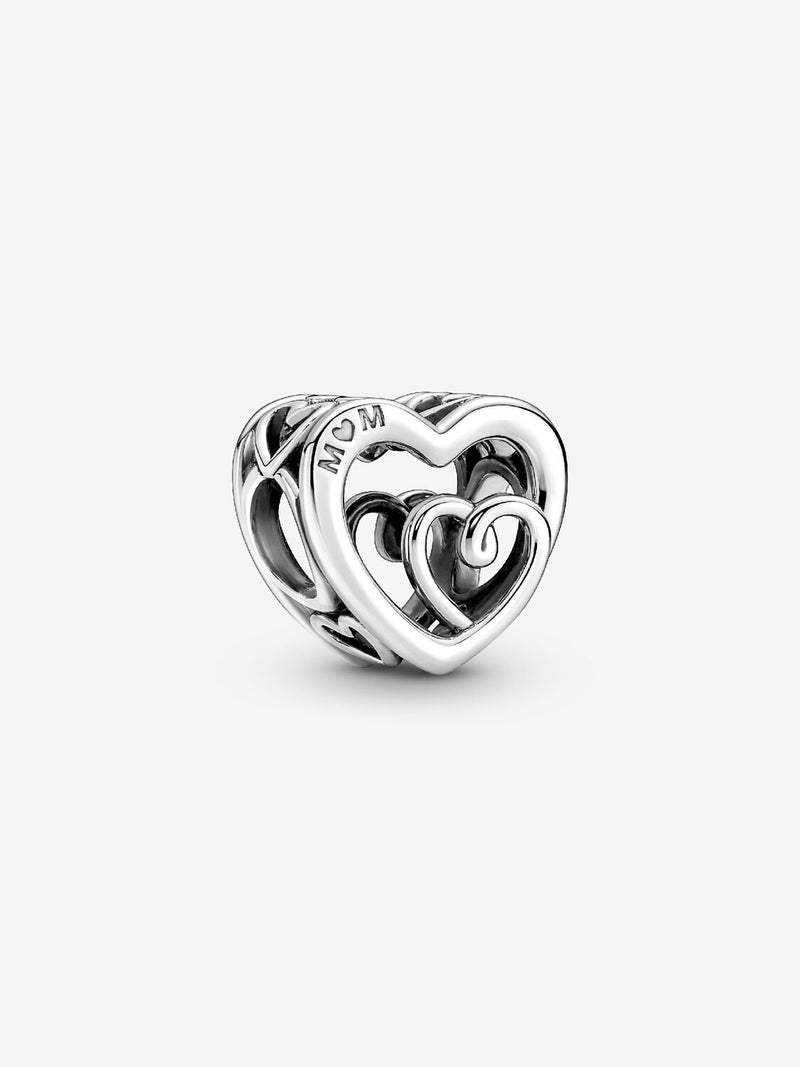 Entwined Infinite Hearts Charm - Sterling Silver - 790800C00