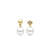 Milano 8mm Pearl Drop Earrings - Gold - 7912YP