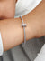 White Daisy Flower Spacer Charm - Sterling Silver - 791495EN12