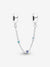 Triple Blue Stone Safety Chain - Sterling Silver - 791688C01-05