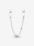 Triple Blue Stone Safety Chain - Sterling Silver - 791688C01-05