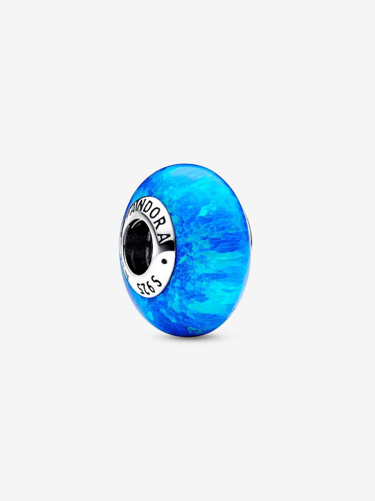 Opalescent Ocean Deep Blue Charm - Sterling Silver - 791691C02