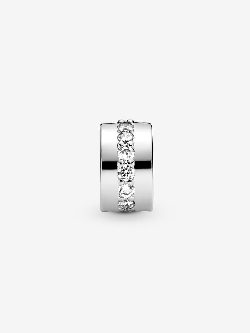 Shining Path Clip Charm - Sterling Silver - 791972CZ