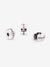 Pink Sparkling Row Clip Charm - Sterling Silver - 791972PCZ