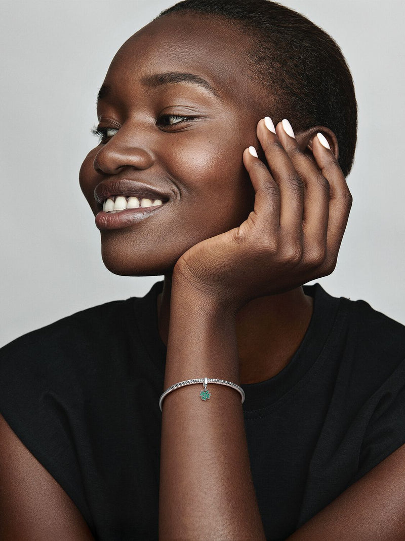 Four Leaf Clover Dangle Charm - Sterling Silver - 792751C01