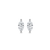 Milano CZ Stud Earrings - Silver - 7928ZI