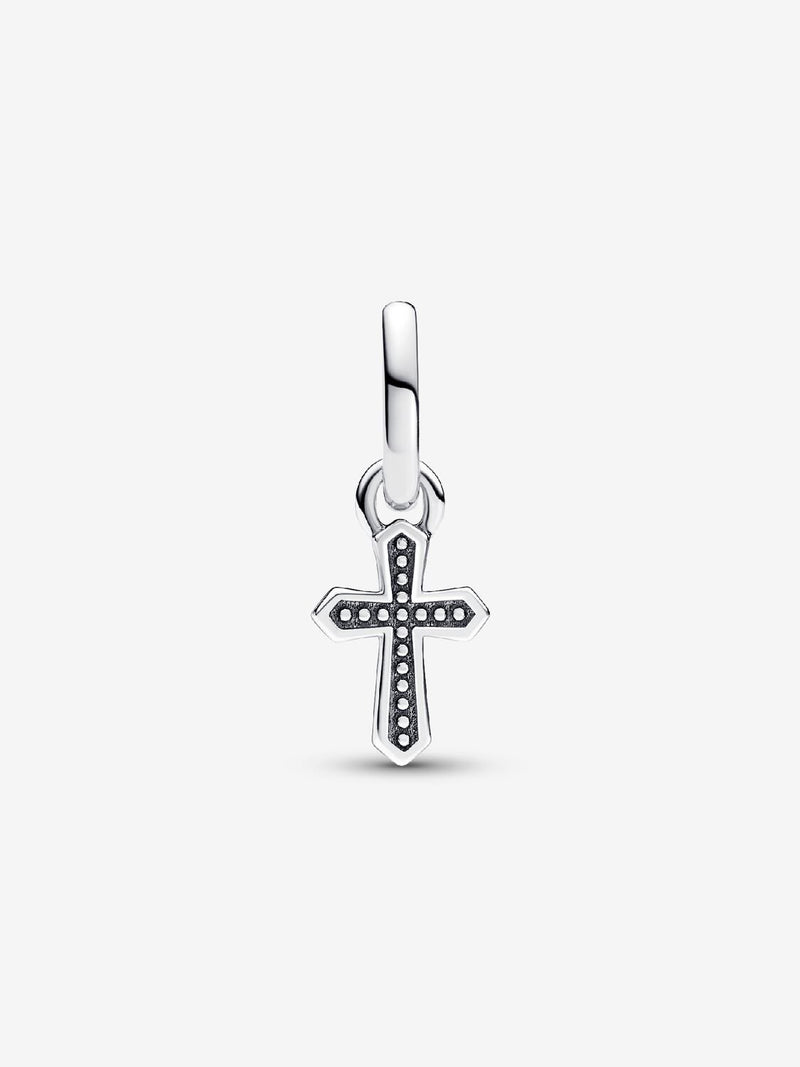 Pandora ME Sparkling Cross Mini Dangle Charm Sterling silver - Sterling Silver - 793044C01