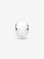 White Mini Murano Glass Charm - Sterling Silver - 793118C00
