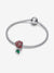 Sparkling Rose in Bloom Charm - Sterling Silver - 793201C02