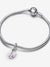 Mum Opalescent Heart Dangle Charm - Sterling Silver - 793202C01