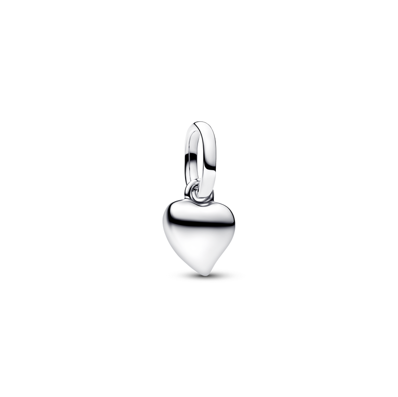 Asymmetric Heart Mini Dangle Charm - Sterling Silver - 793691C00