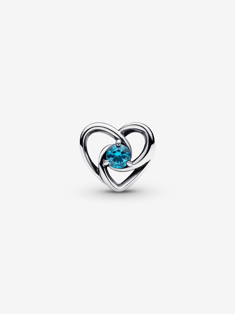 Entwined Heart & Stones Charm - Sterling Silver - 793744C01