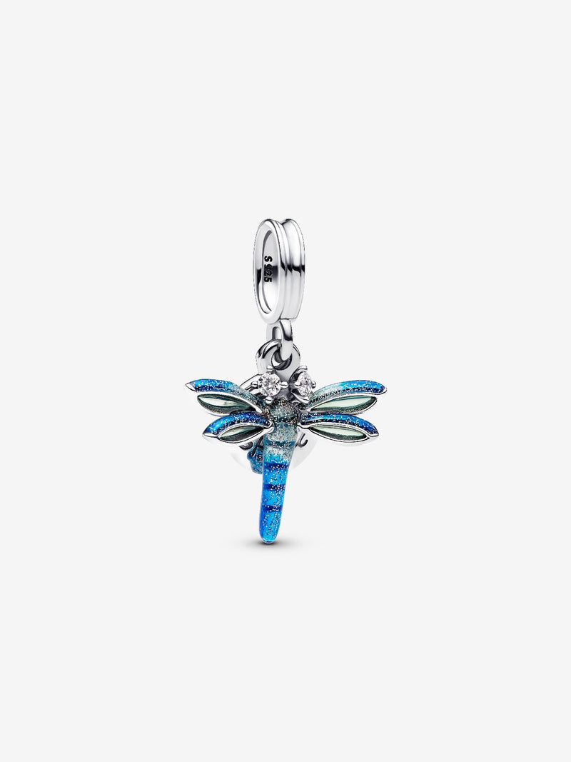 Dragonfly Double Dangle Charm - Sterling Silver - 793745C01
