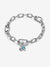 Turquoise-coloured Elephant Mini Dangle Charm - Sterling Silver - 793858C01