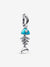 Turquoise-coloured Fishbone Dangle Charm - Sterling Silver - 793894C01