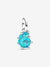 Blue Murano Glass Sea Snail Dangle Charm - Sterling Silver - 793900C01