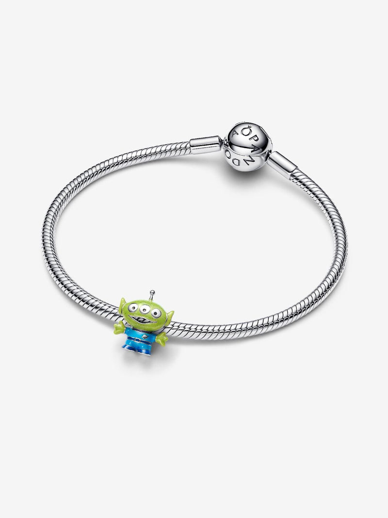 Disney Pixar Little Green Men Charm - Sterling Silver - 794024C01