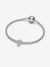 Textured Skull Mini Charm - Sterling Silver - 794040C00