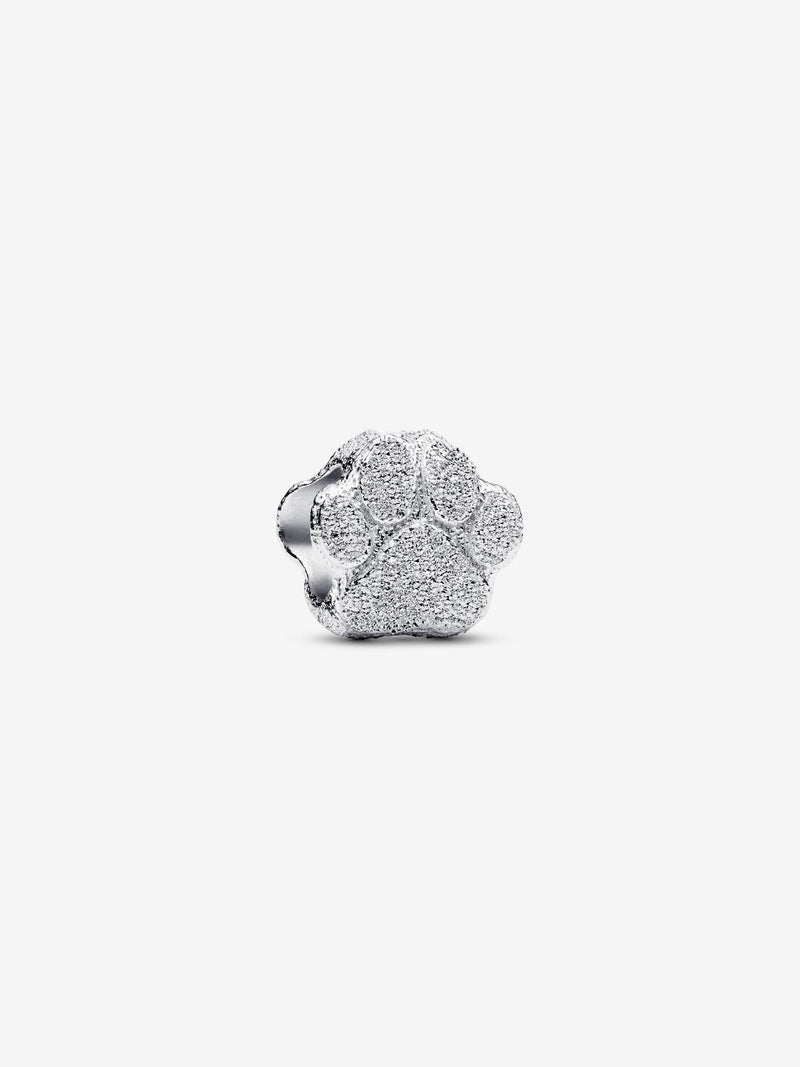 Textured Paw Mini Charm - Sterling Silver - 794043C00