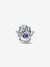 Hamsa Hand Charm with Stellar Blue Crystal - Sterling Silver - 794062C01