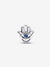 Hamsa Hand Charm with Stellar Blue Crystal - Sterling Silver - 794062C01