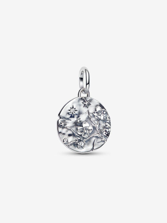 Cherry Blossom Medallion Charm - Sterling Silver - 794085C01