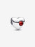 January Birthstone Heart Charm, Salsa Red Crystal - Sterling Silver - 794161C01