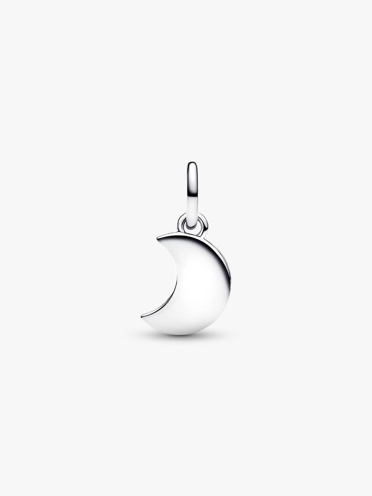 Crescent Moon Double Dangle Charm - Sterling Silver - 794272C01